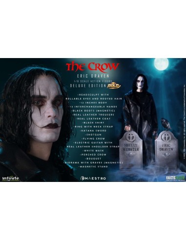 Infinite Statue The Crow Deluxe Gold...