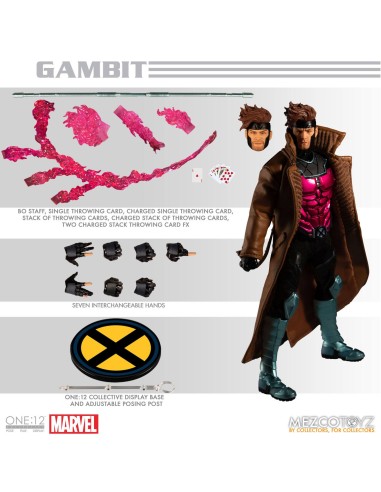 Mezco Toys Marvel 1/12 Gambit