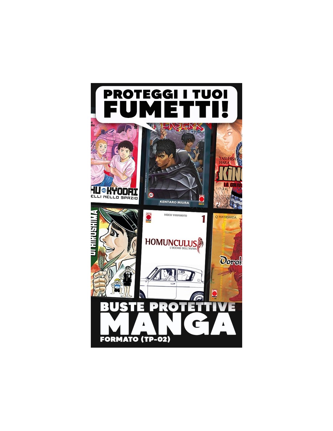 Buste protettive WR Manga per fumetti/altro dimensioni 125x178 millimetri  pacco da 100 - L'Antro della Città Senza Nome shop