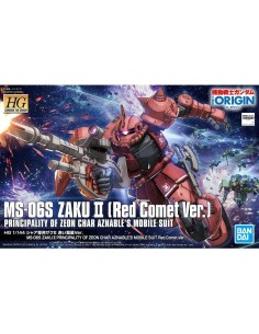 Bandai Zaku II Ms-06s Red...